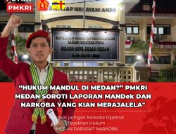 PMKRI Medan Soroti Laporan Mandek dan Maraknya Narkoba, Desak Polrestabes Bertindak Tegas