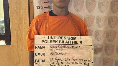 Team Reskrim Polsek Bilah Hilir Ungkap Kasus Sabu dalam Ops Antik Toba 2026, Seorang Pemuda Diamankan