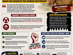 Warga Padang Sari Minta Kepala Desa Terusan Tengah Fokus Membangun Desa, Bukan Melemahkan Perjuangan Masyarakat